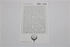 Seve Ballesteros Signed Mueller 'The Senor' Golf Card JSA ALOA