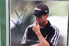 Tiger Woods Signed 1999 PGA Championship Guide With Sergio Signed Photo - Framed JSA ALOA