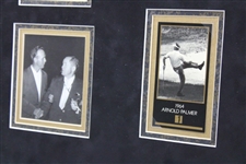 Arnold Palmer Signed Photo & Grand Slam Ventures Masters Display - Framed JSA ALOA