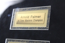 Arnold Palmer Signed Photo & Grand Slam Ventures Masters Display - Framed JSA ALOA