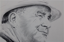 Arnold Palmer Signed Van Zandt Print w/Nelson/Snead/Sarazen Van Zandt Prints JSA ALOA
