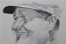 Arnold Palmer Signed Van Zandt Print w/Nelson/Snead/Sarazen Van Zandt Prints JSA ALOA