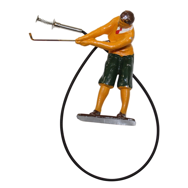 1920 Rare Mechanical Swing Golfer Toy