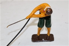 1920 Rare Mechanical Swing Golfer Toy