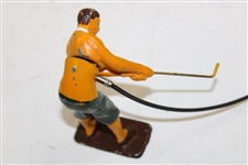 1920 Rare Mechanical Swing Golfer Toy