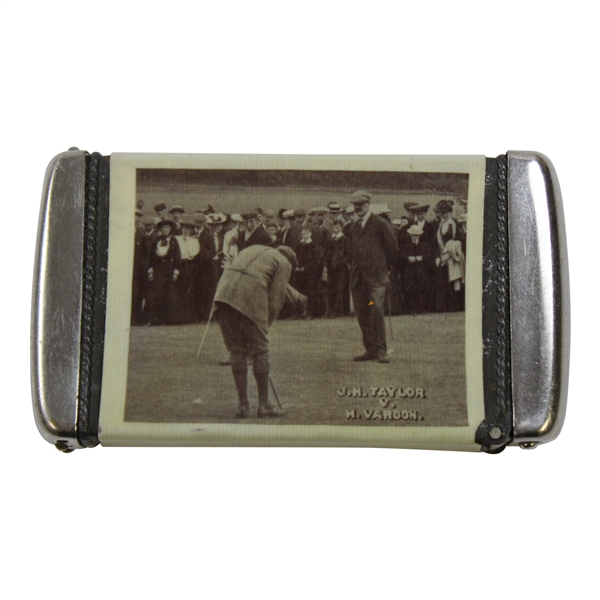 JH Taylor Vs Harry Vardon on Putting Green Match Safe