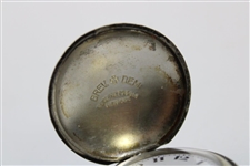 Sterling Silver Swiss Made Mesh Golf Ball Pocket Watch