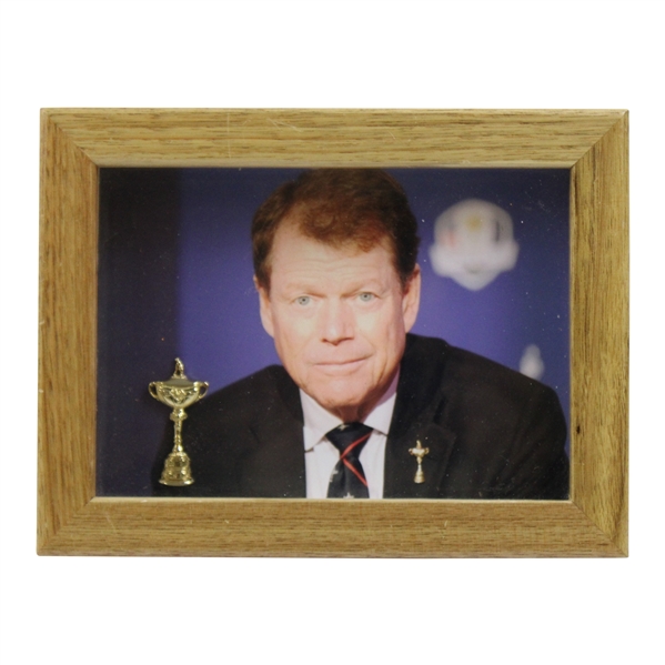 Ryder Cup Trophy Player/Contestant Pin in Tom Watson Shadowbox