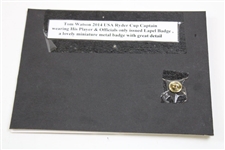 Ryder Cup Trophy Player/Contestant Pin in Tom Watson Shadowbox