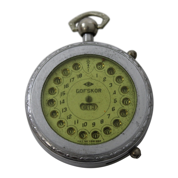 GofSkor Golf Scorekeeper Watch Pat. No. 1501398