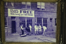 Play Golf Free While Having Your Suit Pressed' Photo - Framed