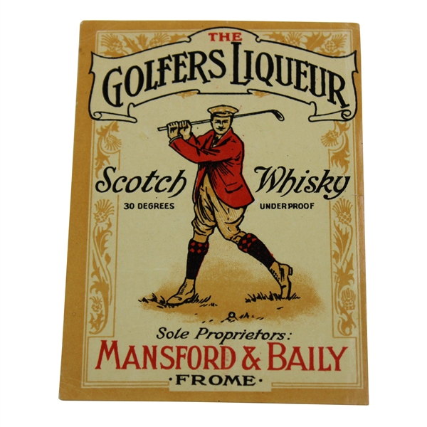 Golfers Liqueur Scotch Whiskey Label