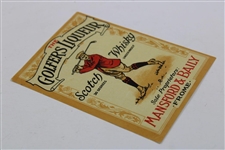 Golfers Liqueur Scotch Whiskey Label