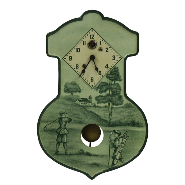 1910 De Luxe Pendulum Clock - Waterbury Ct. Manufactured August C Keebler Co. w/ Key - Works