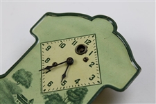 1910 De Luxe Pendulum Clock - Waterbury Ct. Manufactured August C Keebler Co. w/ Key - Works