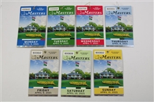 2021 Masters Tournament Monday-Sunday Daily Tickets - Matsuyama Winner