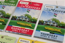 2021 Masters Tournament Monday-Sunday Daily Tickets - Matsuyama Winner