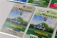 2021 Masters Tournament Monday-Sunday Daily Tickets - Matsuyama Winner