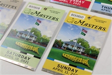 2021 Masters Tournament Monday-Sunday Daily Tickets - Matsuyama Winner