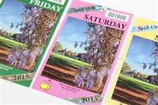 2015 Masters Tournament Daily Tickets Thurs -Sun - Jordan Spieth Winner