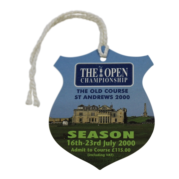 2000 The OPEN Championship at The Old Course St. Andrews Season Ticket #006736