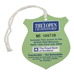 2000 The OPEN Championship at The Old Course St. Andrews Season Ticket #006736