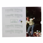 Jack Nicklaus Signed 1986 Masters Scorecard Display with Presentation Photo GB & Fanatics Holograms
