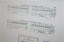 Jack Nicklaus Signed 1986 Masters Scorecard Display with Presentation Photo GB & Fanatics Holograms