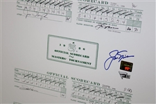 Jack Nicklaus Signed 1986 Masters Scorecard Display with Presentation Photo GB & Fanatics Holograms