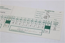 Jack Nicklaus & Hale Irwin Signed 1996 US Open Used Scorecard - 7 US Open Wins Combined!