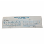 Payne Stewart Signed 1992 Phoenix Open Tournament Used Score Card