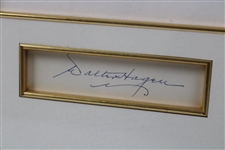 Walter Hagen Signed Cut Original Arthur Weaver Ink Display - Framed JSA ALOA