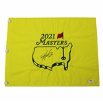 Hideki Matsuyama Signed 2021 Masters Embroidered Flag PSA #AK56753