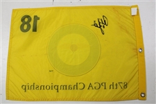 Phil Mickelson Signed 2005 PGA Championship at Baltusrol Flag JSA ALOA