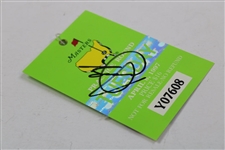 Seve Ballesteros Signed 1997 Masters Tuesday Ticket #Y07608 JSA ALOA