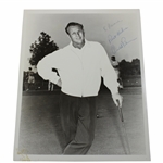 Arnold Palmer Signed B&W Photo - Personalized JSA ALOA