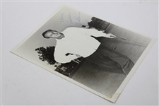 Arnold Palmer Signed B&W Photo - Personalized JSA ALOA