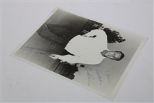 Arnold Palmer Signed B&W Photo - Personalized JSA ALOA