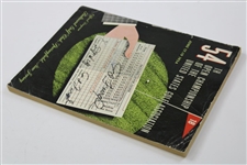 Ed Furgol Signed 1954 US Open at Baltusrol Official Program JSA ALOA