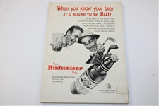 Ed Furgol Signed 1954 US Open at Baltusrol Official Program JSA ALOA