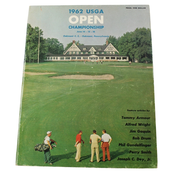 1962 US Open at Oakmont Official Program - Jacks First Major - Playoff with Arnie