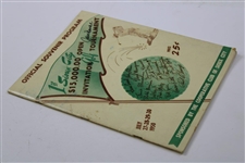 Jack Burke Signed 1950 Sioux City Invitational Tournament Official Program JSA ALOA