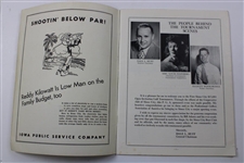 Jack Burke Signed 1950 Sioux City Invitational Tournament Official Program JSA ALOA