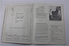 Jack Burke Signed 1950 Sioux City Invitational Tournament Official Program JSA ALOA