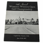 1953 Womens Western Open at Capital City Country Club Official Program