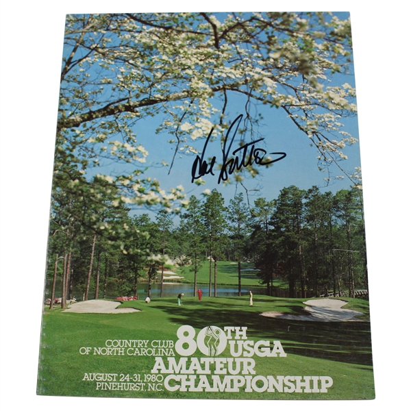 Hal Sutton Signed 1980 US Amateur at Pinehurst CC Official Program JSA ALOA