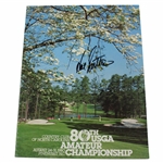 Hal Sutton Signed 1980 US Amateur at Pinehurst CC Official Program JSA ALOA