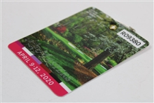 2020 Masters Tournament SERIES Badge #R09380 - Dustin Johnson Winner