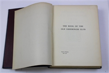 1932 'Book Of The Old Edinburgh Club' Book - Given to Members