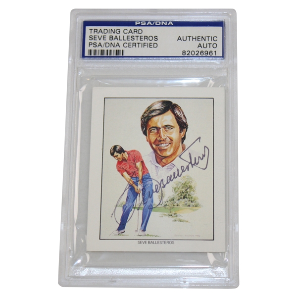 Seve Ballesteros Signed 1991 Ryder Cup Card #14 PSA/DNA Certified